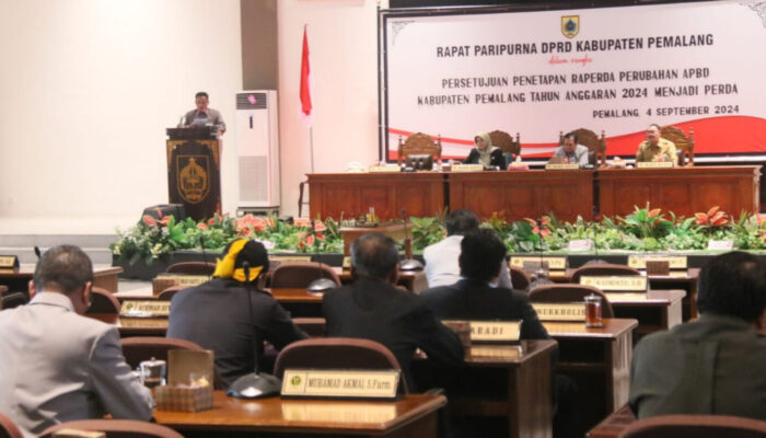 Tok, DPRD Kabupaten Pemalang Setujui Perubahan APBD 2024
