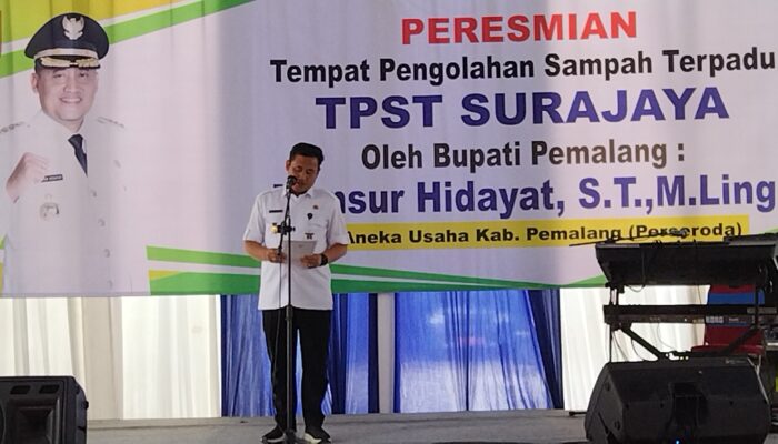 Mansur Hidayat, Bupati Pemalang Resmi Luncurkan TPST Surajaya