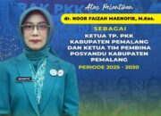 Dr. Noor Faizah Maenofie Resmi Dilantik sebagai Ketua TP PKK Pemalang 2025-2030