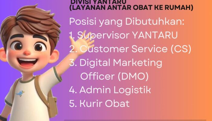 Lowongan Kerja YANTARU: Solusi Sehat Langsung ke Rumah Bersama Apotek GlucoCare
