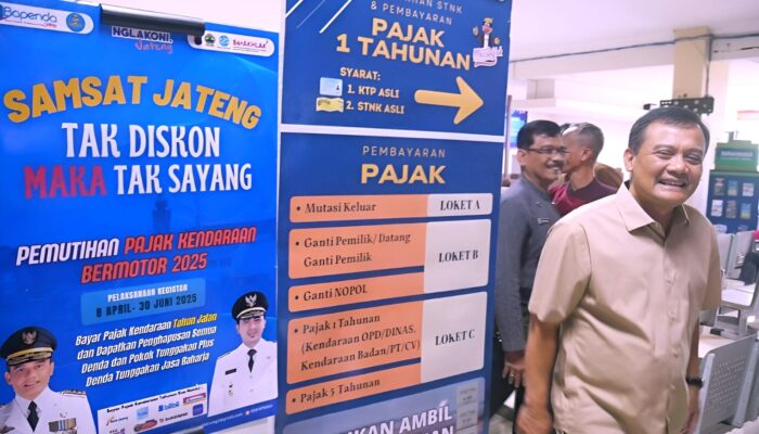 Pemutihan Pajak Kendaraan di Jateng Raup Rp 28 Miliar dalam Tiga Hari   