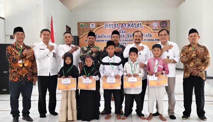 Bupati dan Wakil Bupati Pemalang Hadiri Halal Bi Halal Pedagang Pasar Tiban Dan Santun Anak Yatim 