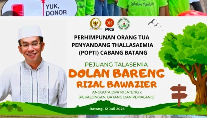 Rizal Bawazier Ajak Pasien Thalassemia “Dolan Bareng” Dengan Senyum Harapan Masa Depan di Batang