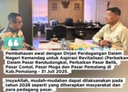 Rizal Bawazier Usulkan Revitalisasi Lima Pasar Tradisional di Pemalang, Sebagai Komitmen Legislator untuk Hidupkan Ekonomi Rakyat Lewat Pasar Tradisional