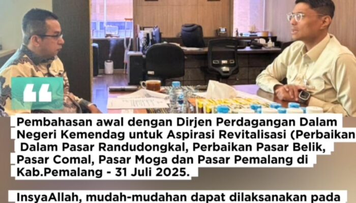 Rizal Bawazier Usulkan Revitalisasi Lima Pasar Tradisional di Pemalang, Sebagai Komitmen Legislator untuk Hidupkan Ekonomi Rakyat Lewat Pasar Tradisional