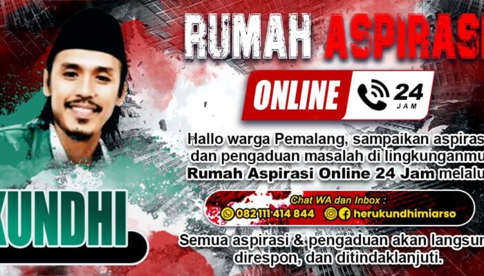 Heru Kundhimiarso Luncurkan Rumah Aspirasi Online 24 Jam untuk Warga Pemalang