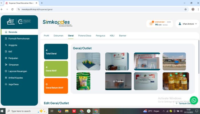 Koperasi Merah Putih Kaligelang Hadirkan Gerai Sembako Murah untuk Warga