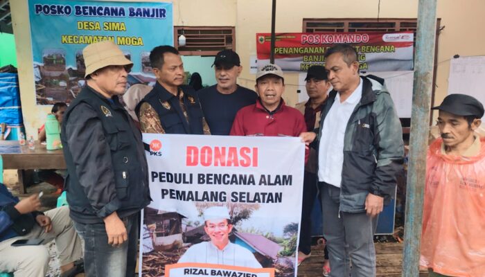 Rizal Bawazier Salurkan Bantuan bagi Korban Banjir Sima