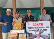 Tuntaskan Misi Kemanusiaan, Rizal Bawazier Santuni Anak Korban Longsor Bongas