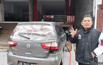 Pulang Rakernas Kantor DPD PSI Pemalang Terendam Mobil Operasional Terjebak Banjir