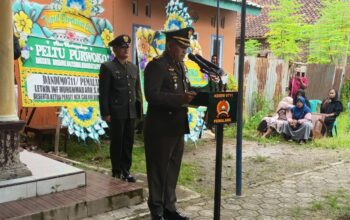 Penghormatan Terakhir untuk Peltu Purwoko, Dandim Pemalang Pimpin Prosesi Militer