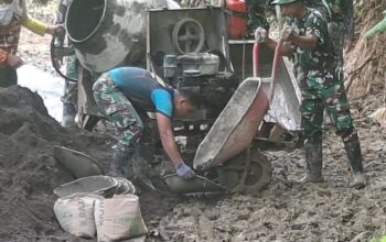 Tembus Medan Ekstrem, Satgas TMMD Brebes Bangun Harapan di Desa Cikuya