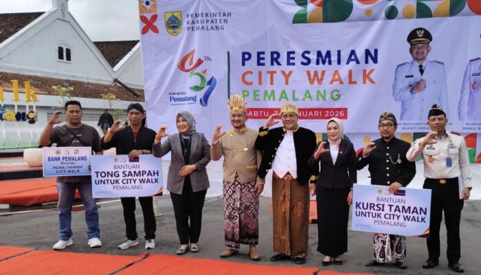 Bank Pemalang Percantik City Walk dengan Fasilitas Kebersihan