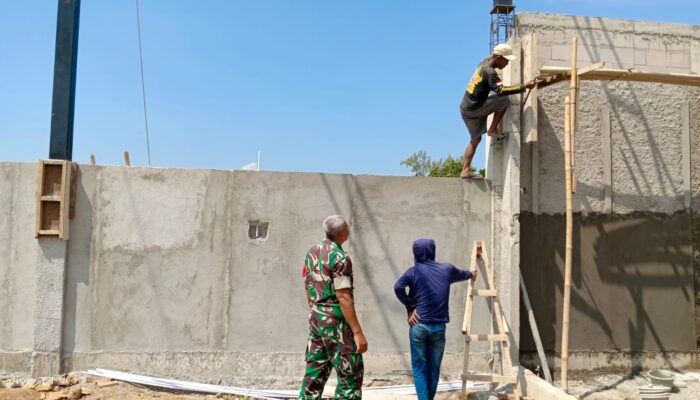 Sinergi TNI dan Warga, Pembangunan KDKMP Pesucen Dikebut