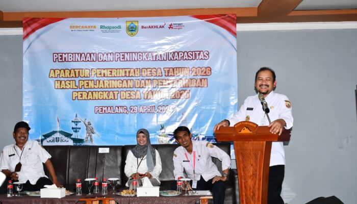 Bupati Pemalang Tekankan Integritas Ratusan Perangkat Desa  di Bukit Tangkeban