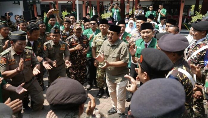 Bupati Pemalang Hadiri Gelar Apel Akbar GP Ansor, Ribuan Kader Hijaukan Pendopo Disparbud