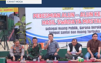 Inspiratif! Tanpa APBD, Warga Moga Sukses Bangun Alun-alun Secara Mandiri