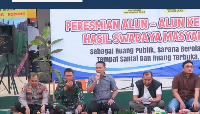 Inspiratif! Tanpa APBD, Warga Moga Sukses Bangun Alun-alun Secara Mandiri