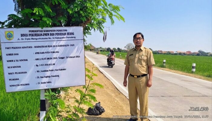 DPU ~ PR Pemalang Gelontor Rp3,9 Miliar Betoni Jalan Kebondalem-Caur