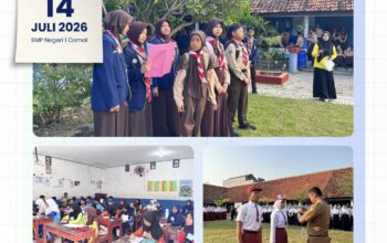 DHR 45 dan Forum Anak Comal Tanamkan Nasionalisme di MPLS Comal