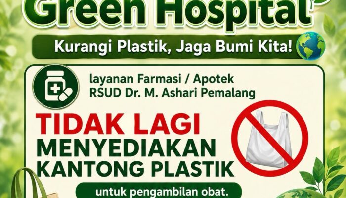 Setop Kantong Plastik! RSUD Dr. M. Ashari Pemalang Ubah Layanan Apotek Demi Lingkungan