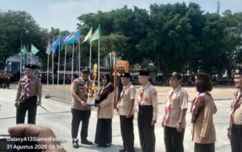 Peringati HUT Pramuka ke : 65 , Plt Bupati Nurkholes Kobarkan Semangat Swasembada Pangan