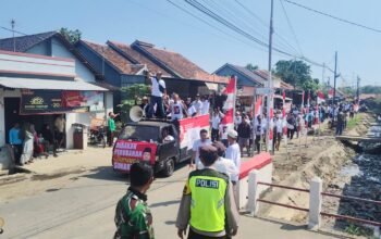 3.000 Lebih Pendukung Geruduk Kantor Balai Desa Antar Sunarto Daftar Calon Kades Pamutih