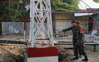 Jembatan Gantung Comal Hampir Rampung, Dandim Pemalang Turun Ke Lokasi