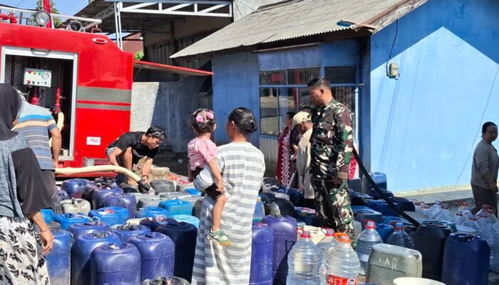 Atasi Krisis Air, Kodim Pemalang Menerjunkan Bantuan Kemanusiaan ke Belik
