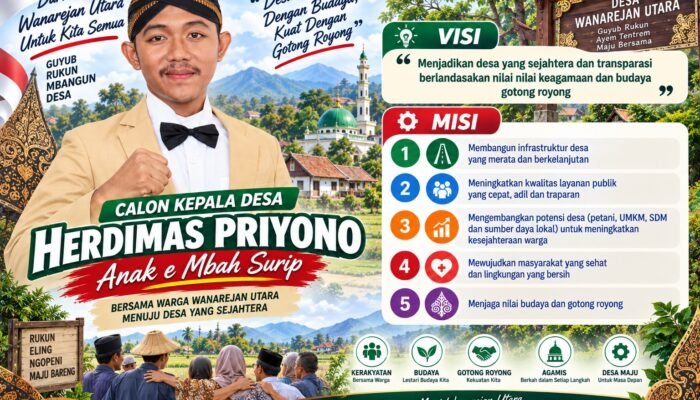 Herdimas Priyono, Bakal Calon Termuda: Seniman Budaya yang Ingin Mengabdi untuk Wanarejan Utara